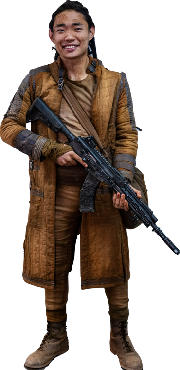 In costume as a soldier of Madrigal